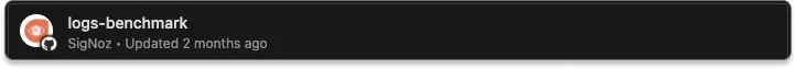 Logs Benchmark Repo