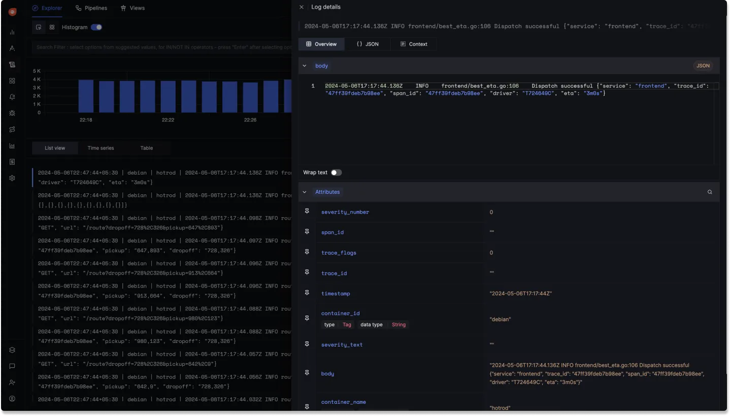 Log Details Panel in Logs Explorer